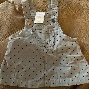 Little Wonders Gray Polka Dot Dress